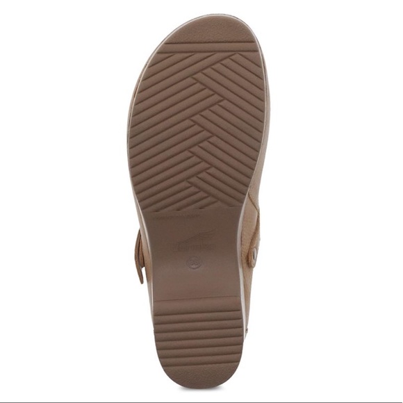 🆕 Dansko Berry Tan Milled Burnished Nubuck Leather Slip On Mules Clogs Shoes - Picture 7 of 11